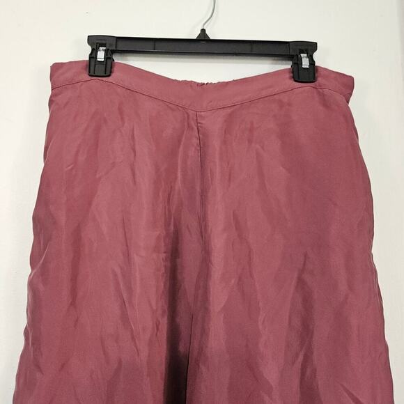 Athleta Calm Cool Lounging Wide Leg Satin Womens Pants Size Large 100% Cupro - Picture 6 of 9